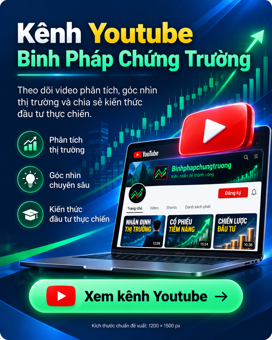 Kênh YouTube Binh Pháp Chứng Trường - Xem video phân tích cổ phiếu